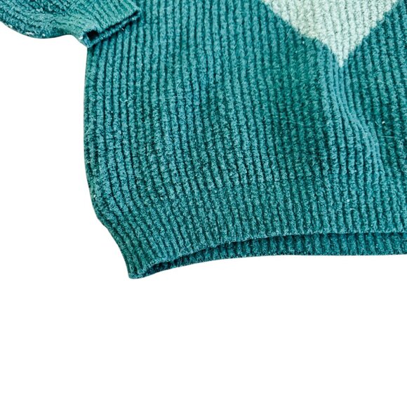 Forever 21 Green chevron sweater size small - Picture 3 of 7